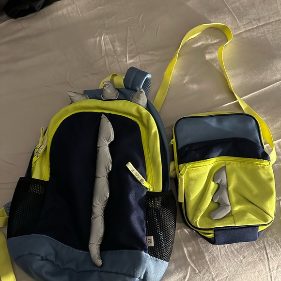 Gap Kids Neon Backpack Lunch Box Wallet Matching Set Boy - Picture 3 of 3